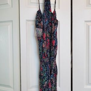 🌹Paint splatter dress w metal embellishments